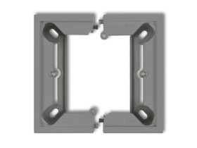 DECO / MINI Puszka natynkowa 1 pojedyncza składana DECO i MINI szary mat 27DPU-1 KARLIK