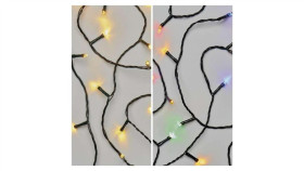 Lampki Choinkowe 100Led 10M, 2 W 1 Ciepła Biel Lub Multikolor, Czarny, 8...