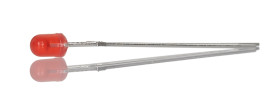 LED, THT, czerwona, 2-Pin, 1,6 → 2,4 V, 80°, RS PRO