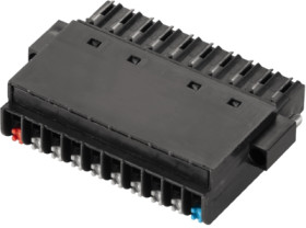 Socket header, 10 pole, pitch 3.5 mm, straight, black, 1779880000