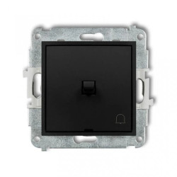 ICON Mechanizm łącznika zwierny dzwonek w stylu amerykańskim czarny mat 12IWPUS-4