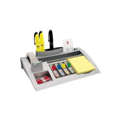 Post-it 7000062207 Desk organiser Silver metallic 7 compartments Tidy nan