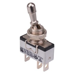 636H/2-2V APEM On-On 12mm Toggle Switch Locking Lever SPDT 15A