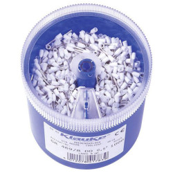 Klauke GR4698DO Ferrule Set 0.5mm&#xB2; Partially Insulated White 1000 Pieces