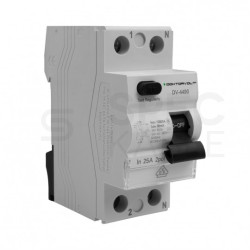 Wyłącznik różnicowoprądowy RCD 1-fazowy 25A 30mA typ A 2-biegunowy 2P (240V AC) 2-modułowy 10kA VDE Doktorvolt