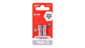 Bity Udarowe Do Wkrętarki Torx Tx50 25Mm 1/4 Shockwave 2Szt Milwaukee