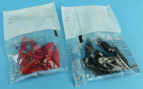 KROKODYLEK IZOL. 35m RED/BLACK 10szt