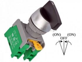 Przełącznik piórowy, chwilowy, ( NO+NO ), [L-0-P]