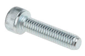 Śruba imbusowa M6 długość 25mm Nakrętka, gniazdo sześciokątne Stalowe RS PRO