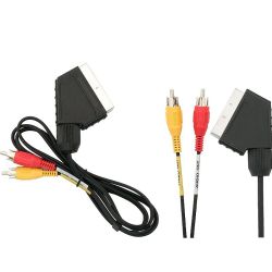 PRZEWÓD EURO/2RCA 1.2m AUDIO