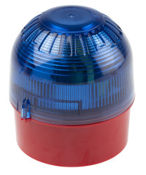 Sygnalizator 10 → 60 V dc Migające Niebieski Montaż na podstawie Ksenon