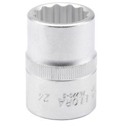 Elora 00723 24mm 3/4" Square Drive Bi-hexagon Socket