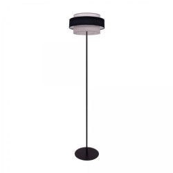 Lampa stojąca ETELA w stylowych czarno-szarych kolorach z abażurem, żarówka E27 K-5175 Kaja Lighting
