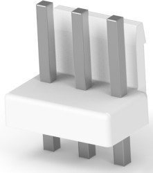 Pin header, 3 pole, pitch 3.96 mm, straight, natural, 1744489-3