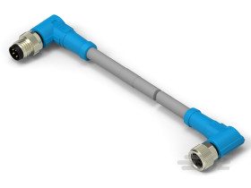 TE Connectivity Kabel siłownika czujnika Złącze A M8 4 długość 500 mm Rodzaj A Męski/żeński Złącze B M8 4