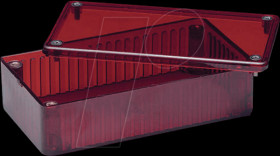 1591CTRD Universal housing, series 1591, 65 x 120 x 40 mm, rot