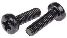 Śruby maszynowe M6 łeb z łbem walcowym soczewkowym Stalowe długość 20.0mm skok 1.0mm