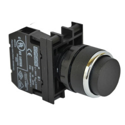 Przycisk sterowniczy wystający, niestabilny, 1NO, czarny T0-B100HH