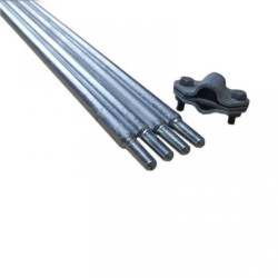 Uziom 6m komplet uziemiający + uchwyt (2xM8)