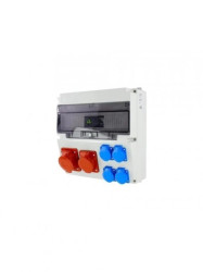 Rozdzielnica siłowa n/t 1x16A 5P 1x32A 5P 4x230V 17-modułowa IP44 340x345x145NBOX-17M.1