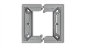 Deco Puszka Natynkowa Pojedyncza, Składana Deco Srebrny Metalik 7Dpu-1