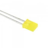 L-113YDT/5 Dioda prostokatna LED2x5 żółta 2-8mcd 110° dyfuzyjna - kpl. 5 szt