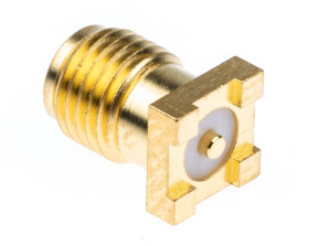 Złącze koncentryczne Montaż powierzchniowy Żeński 50Ω typ złącza Złącze SMA Lutowane