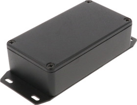 Aluminum die cast enclosure, (L x W x H) 113 x 60 x 31 mm, black (RAL 9005), IP54, 1590BFBK