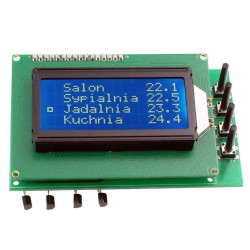 4-kanałowy termostat z alarmem, zlutowany AVT5589