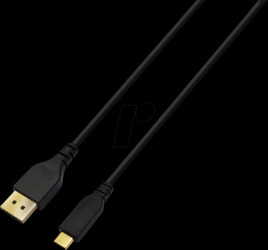 USBC-DP-PQ-MM-3,0M USB-C plug to DP plug, DP 1.4, 8K@60 Hz, 3 m