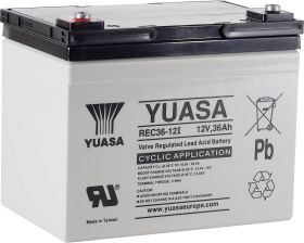 Akumulator ołowiowy Yuasa REC36-12 YUAREC3612, AGM, 12 V, 36 Ah