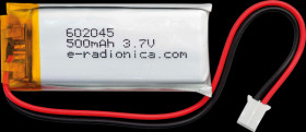 333278 Lithium-ion battery, SOLDERED 333278, 500 mAh, 3.7 V