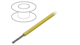 3050 Yl005 Przewód Na Rolce O Długości 30,5M Linka Cu, 300V Pvc Żółty 24 Awg