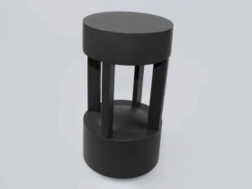 Słupek ogrodowy LED Yanko 1*7W DW czarna IP54