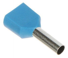 Końcówka tulejkowa podwójna TUL-2X2.5/10/DIN-BL*P100