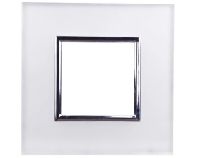 DANTE Ramka pojedyncza szkło PERL GLASS 4504181