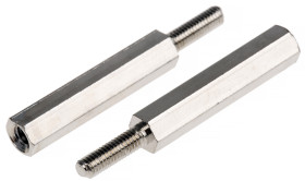 Kołek dystansowy długość 25 mm Mosiądz Sześciokątny Essentra