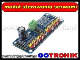 16 kanałowy sterownik PWM serwomechanizmów