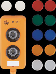 Pushbutton in the enclosure, 2 pushbutton, AC2386