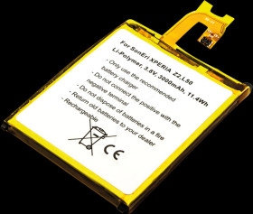 10459 Smartphone battery for Sony Ericsson devices, Li-Po, 3000 mAh