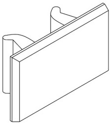 Uchwyt tabliczki Schneider Electric 2 szt.