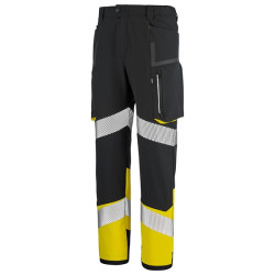 PANTALON HEMERA NOIR / JAUNE FLUO