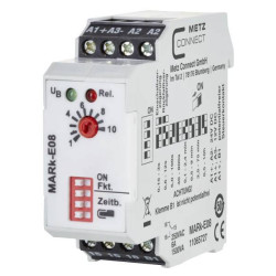 Metz Connect 11065727 MARk-E08 TDR Timer Relay 24VAC/DC 1 Changeover