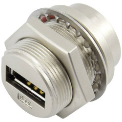 TruComponents 240942 USB-A Metall-Einabubuchse skt, built-in