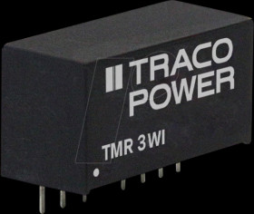TMR 3-1222WI DC/DC converter TMR 3WI series, 3 W, 4.5-18/±12 VDC, SIP