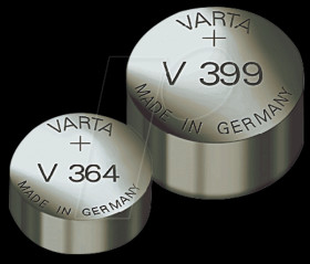 00386 101 111 VARTA silver oxide button cell, 105 mAh, 11.6x4.1mm