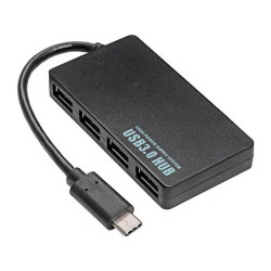 Akyga AK-AD-52 USB hub combo multi-port splitters black plastic compact