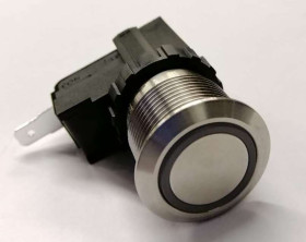 Nasadka przełącznika Zatrzaskowy SPST średnica wycięcia 19.1mm, montaż panelowy RS PRO