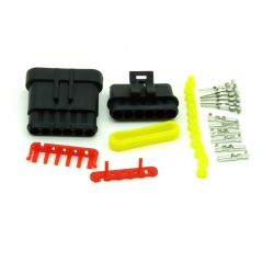 Złącze hermetyczne 6pin - komplet