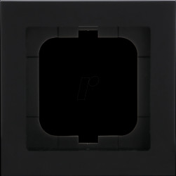 1721-281 Cover frame 1-gang, black - Busch-axcent®